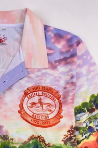 Custom Fashion Dye Sublimation Mens Polo Shirts Design Jockey Club Polo Shirts Dye Sublimation Factory P1471 detail view-2
